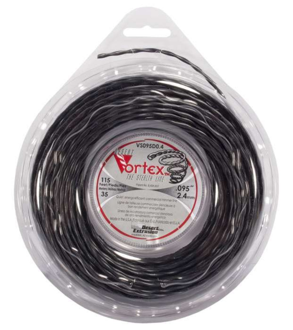 Vortex Linetrimmer nylon with a twist, 35 meters or .095 or 2.4mm
