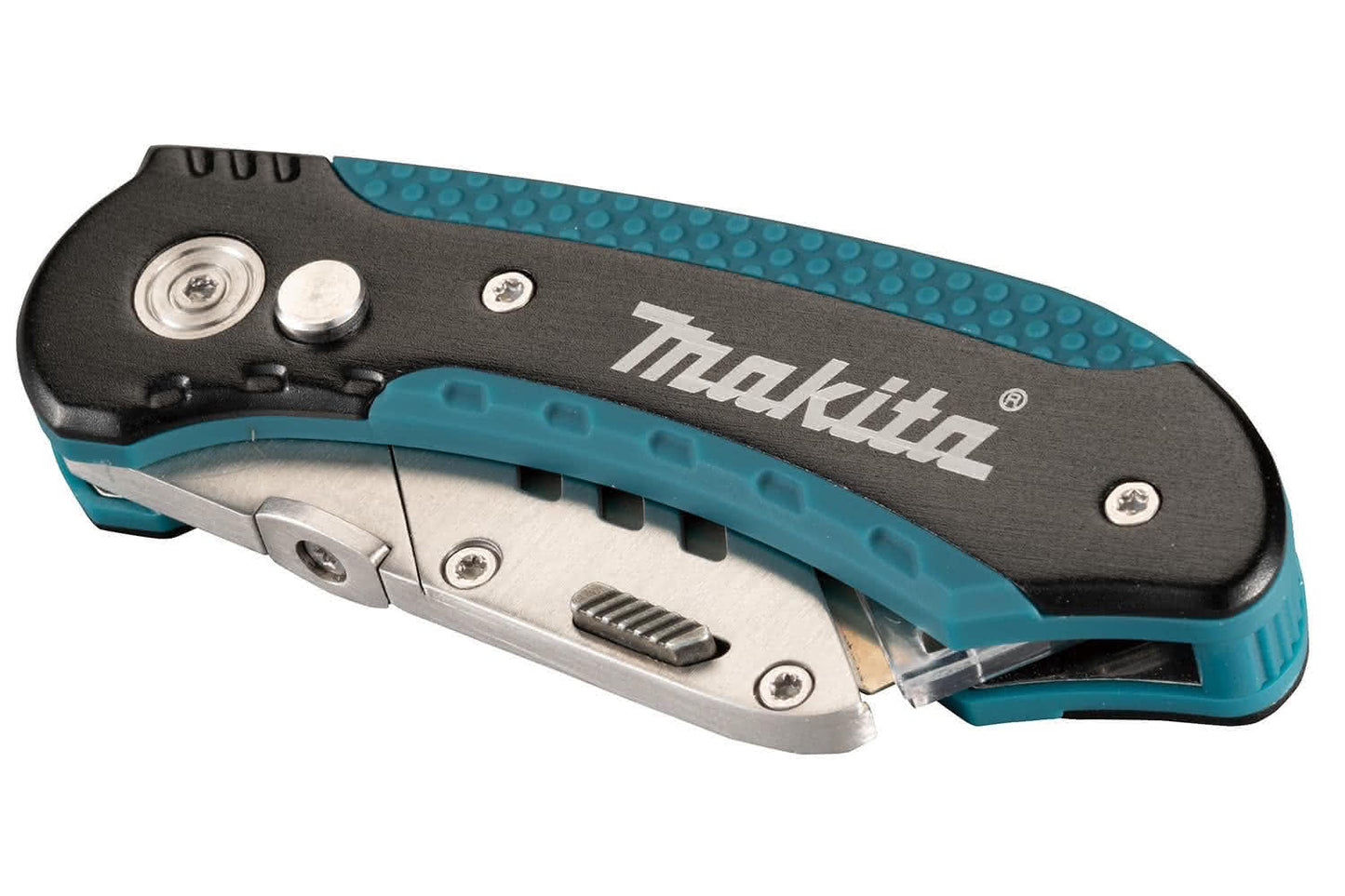 Makita pocket knife on a white background