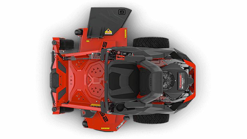 Aerial view of Gravely Zero-Turn mower