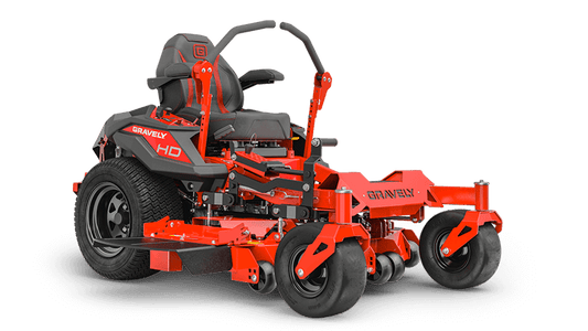 Grvaely Zero-Turn mower ZTHD 44 on blank backgroun