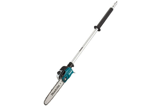 Makita pole saw attachement for LXT and XGT multitool power-heads on a white background