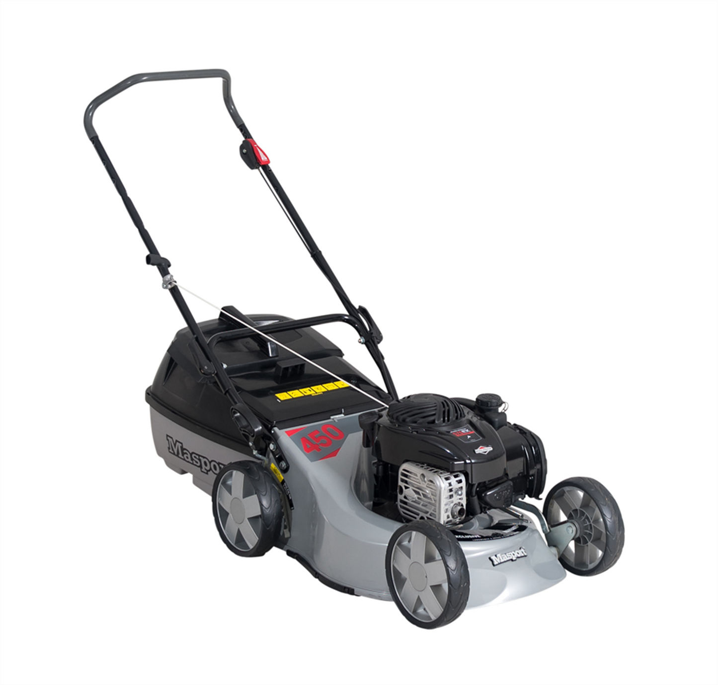 Masport 450 Silver lawnmower image on white background