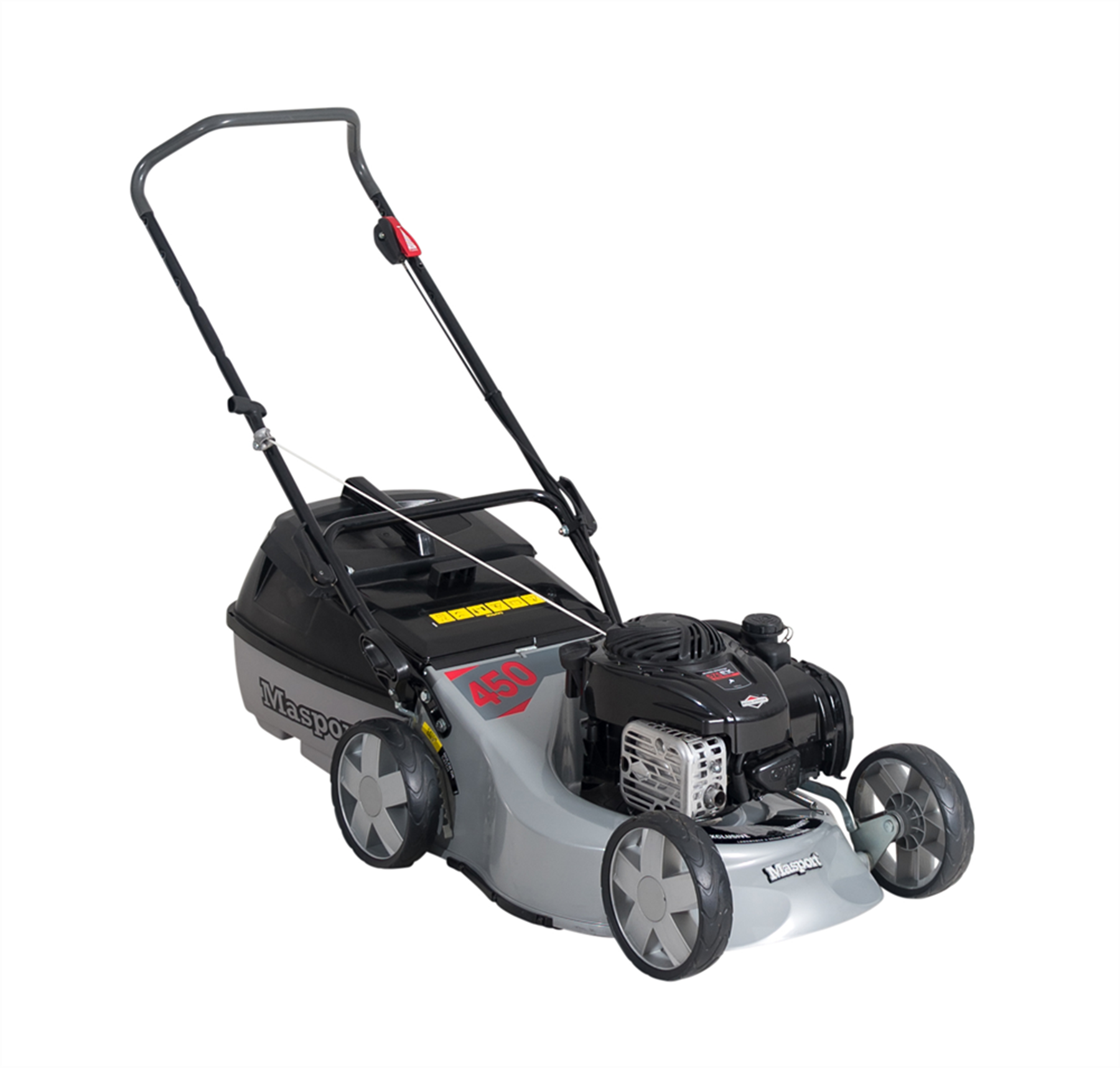 Masport 450 Silver lawnmower image on white background