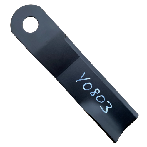 Flail blade for walker mower on white background